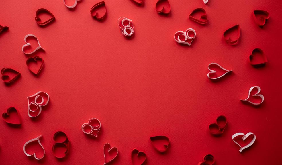 Hearts On A Red Surface Hearts On A Red Surface